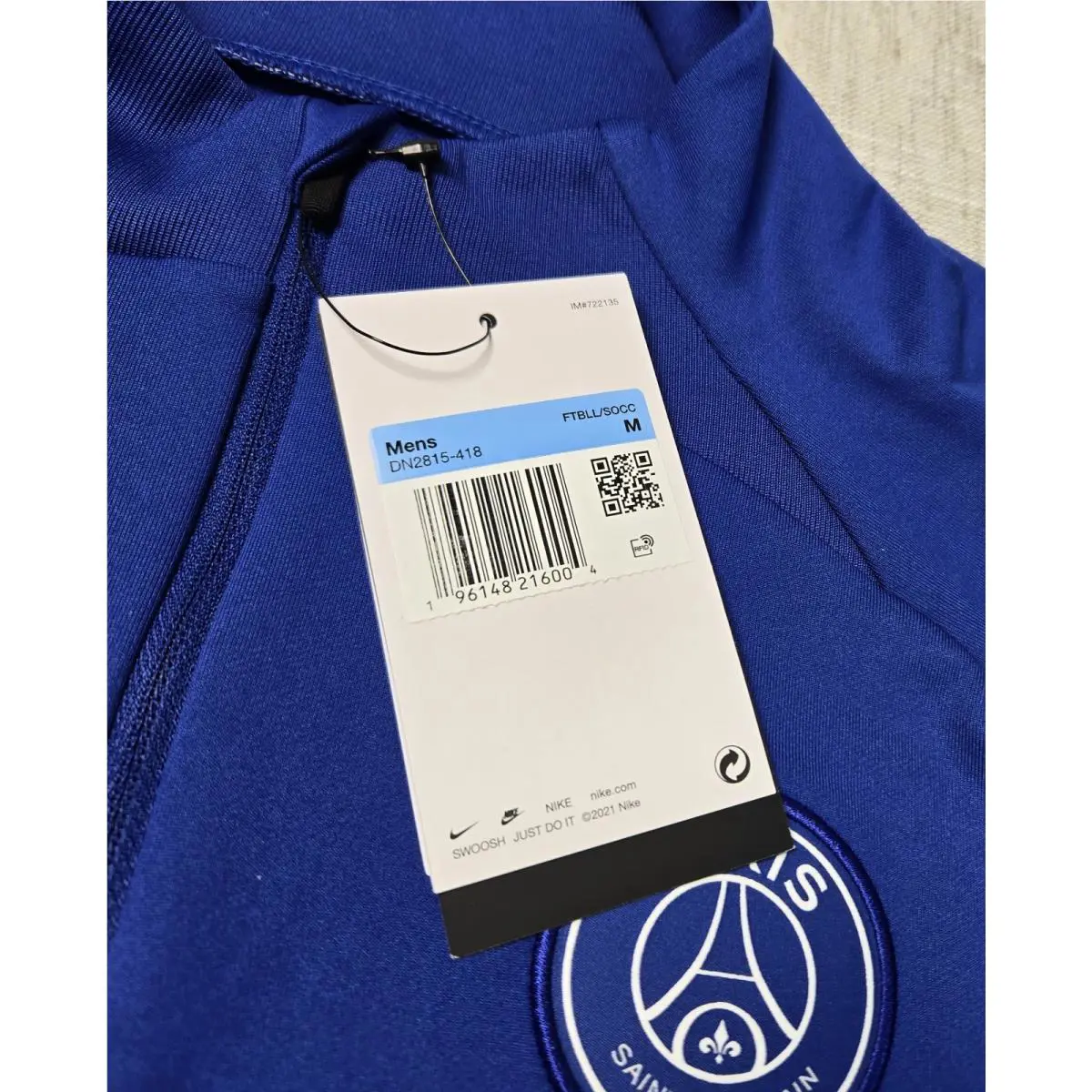 Nike clothing - NIKE X PSG Dri-Fit Strike Drill Top - DN2815-418 - Blue White 7