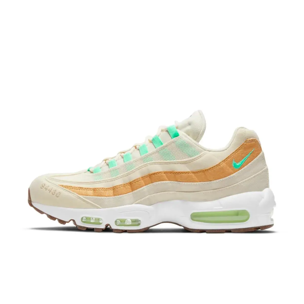 Nike Air Max 95 Nrg Coconut Milk/green CZ0154-100 Men`s Size 6 - Ivory
