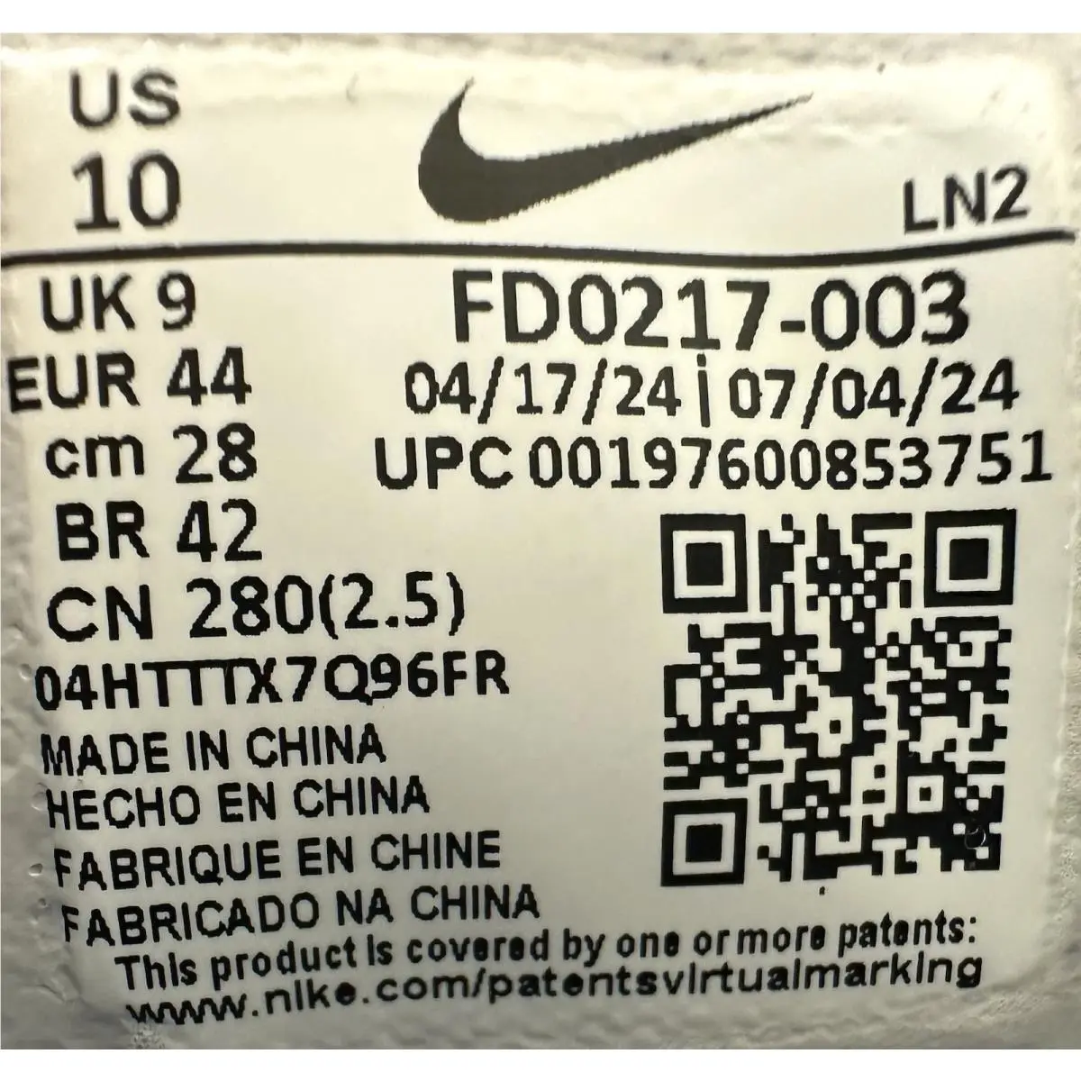Nike shoes - Nike Air Zoom Infinity - Air Zoom Infinity - FD0217-003 - Black 6