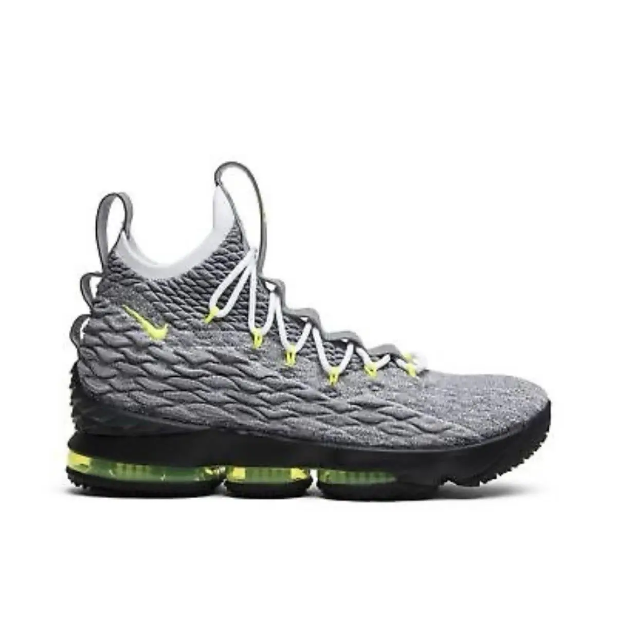Nike Lebron XV 15 Ksa Air Max 95 OG Cool Grey Volt AR4831 001 Men`s Size 9.5