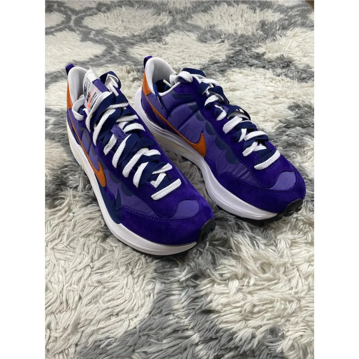 Nike x Sacai Vaporwaffle Dark Iris Men`s Size 10.5 DD1875-500 - Purple