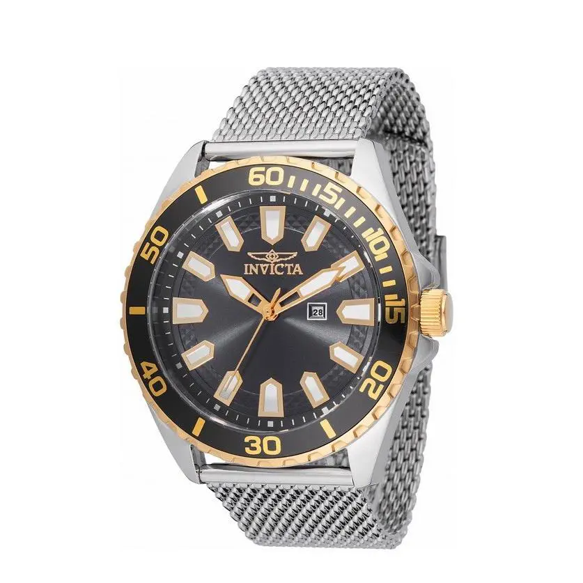 Invicta Pro Diver Gold Black Watch 46mm 48928