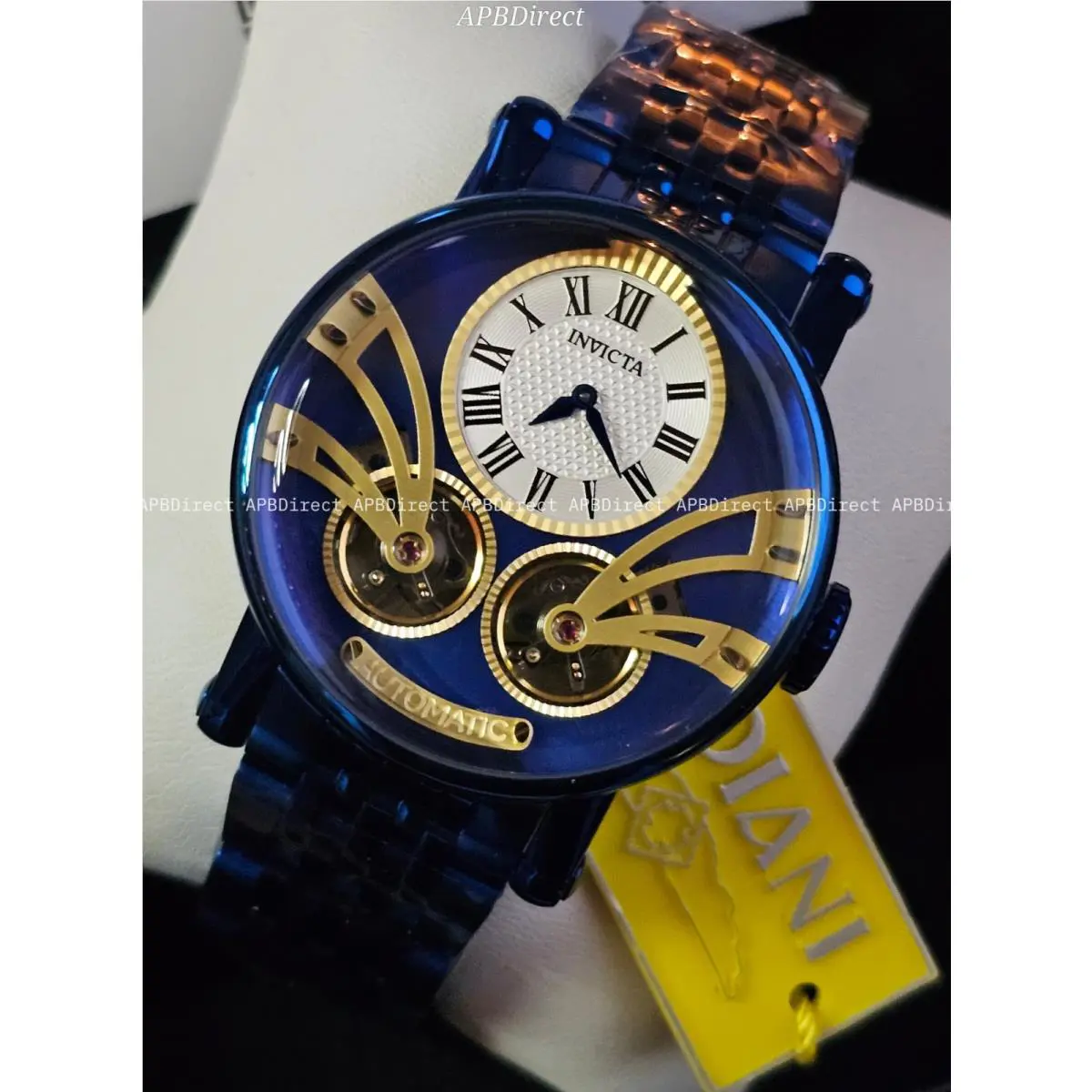 Invicta - Vintage - Double Open Heart Automatic - Blue Label - Mens Watch