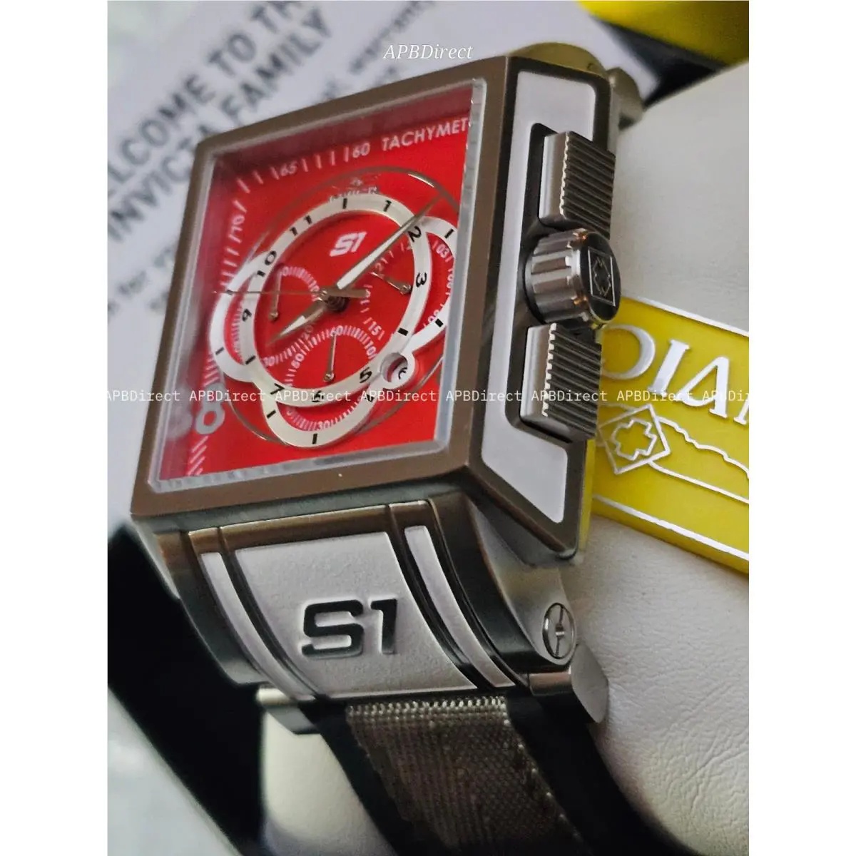 Invicta S1 Rally - Touring Edition Red White - Racing Chronograph Mens Watch
