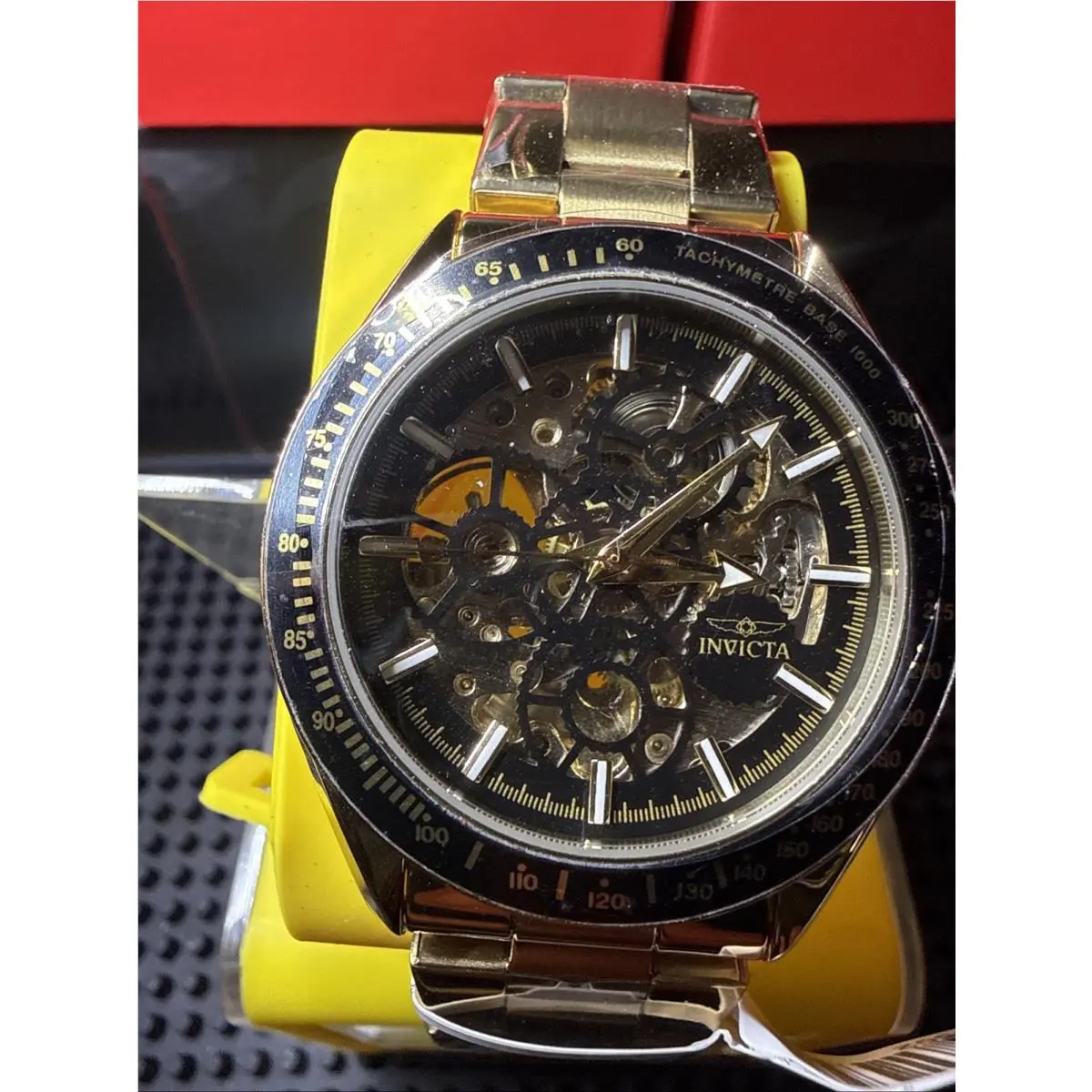 Invicta Men`s Objet D Art 43mm Automatic Watch Skeleton Dial 49502