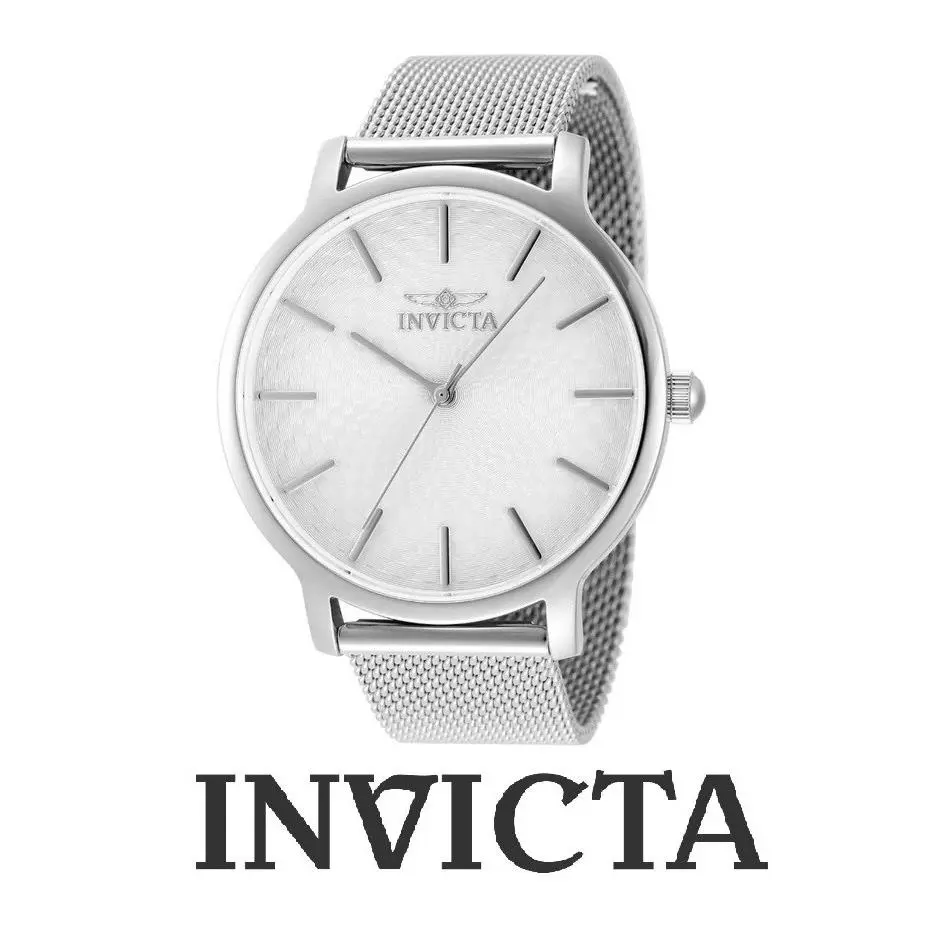 Invicta Men`s Maylen Silver Dial 38mm Steel Quartz Watch 48972