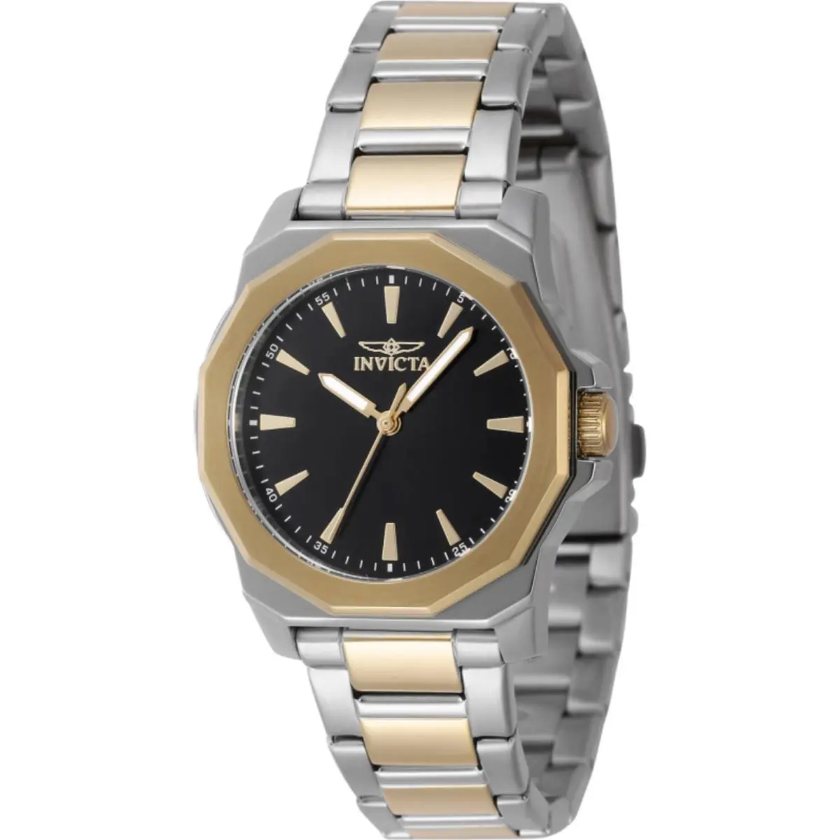Women`s Watch Speedway Quartz Black Dial Two Tone Steel Bracelet 47338 by Invicta
