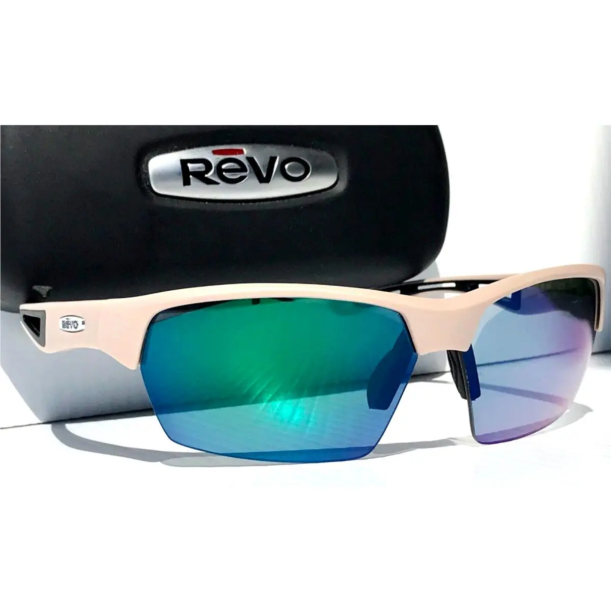 Jett Smoky Grey Polarized Green Water Lens Sunglass RE 1167 00 Gnp by Revo