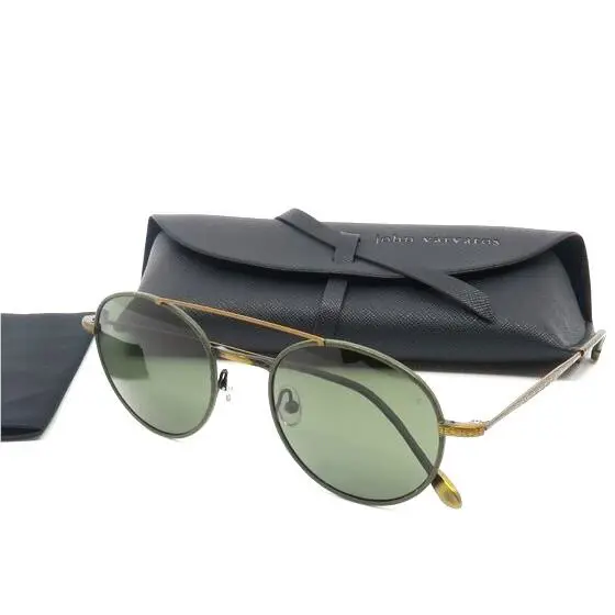 John Varvatos Artisan V799 Round Olive Bronze/green Lens Sunglasses 52-21 Japan