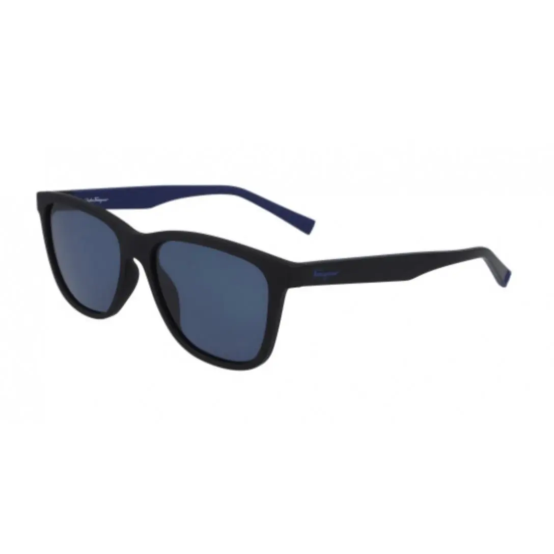 Salvatore Ferragamo SF998S 5717 Men Sunglasses - Matte Black / Blue
