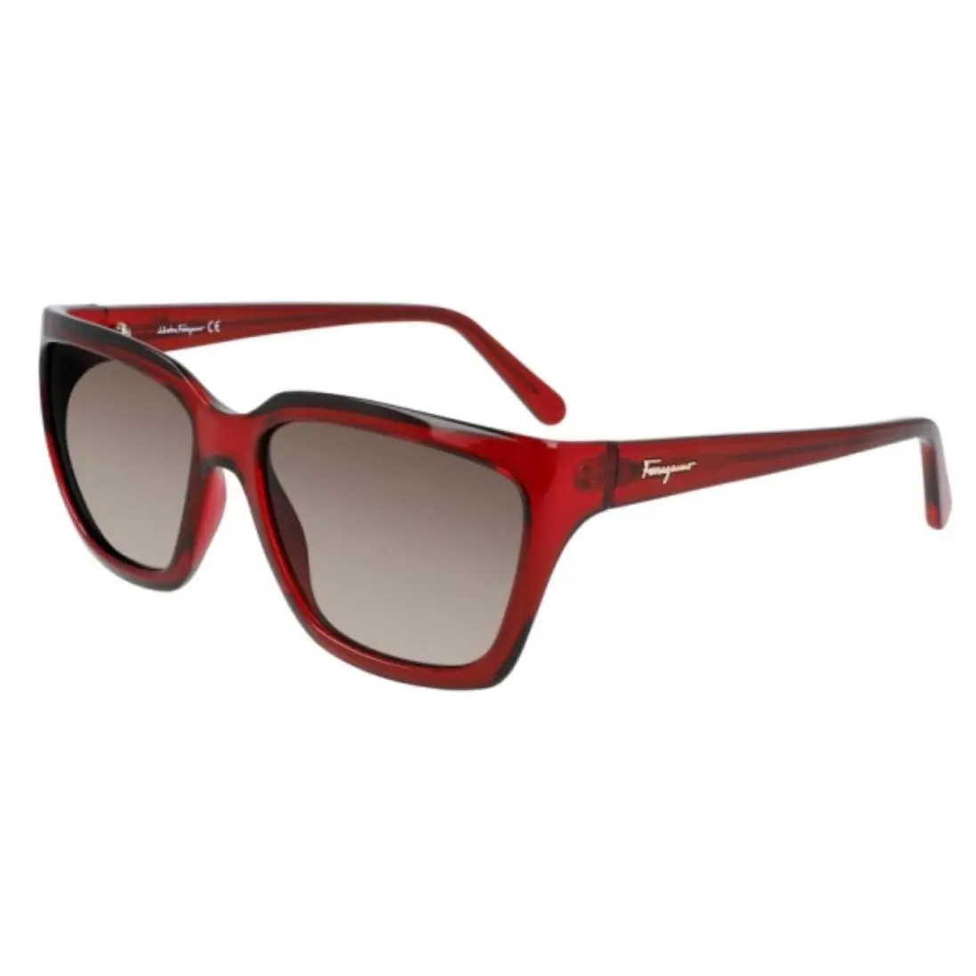 Salvatore Ferragamo SF1018S 5917 Women Sunglasses - Crystal Wine / Grey