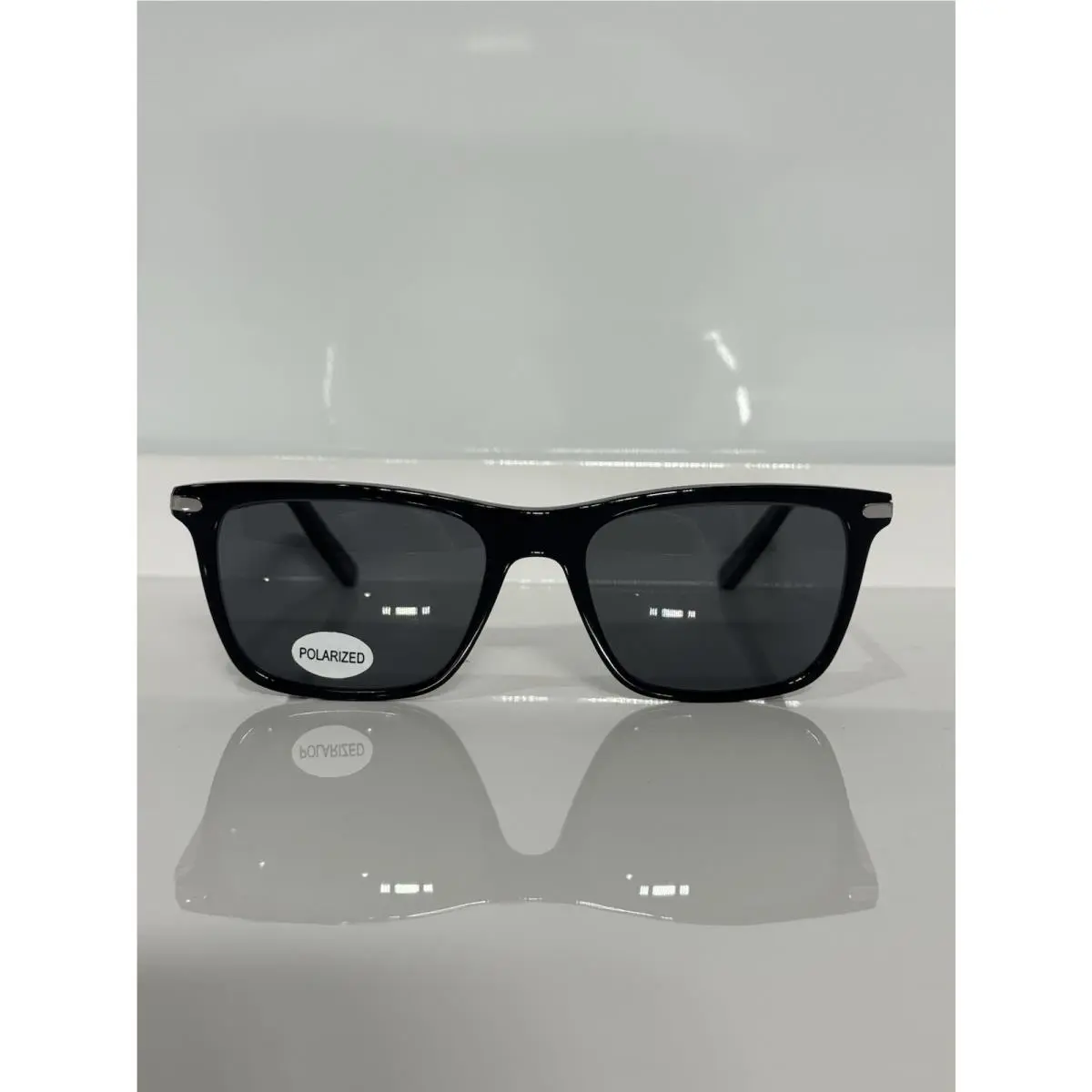 Salvatore Ferragamo SF2959 Black Retro Acetate Custom Polarized Gray Sunglasses
