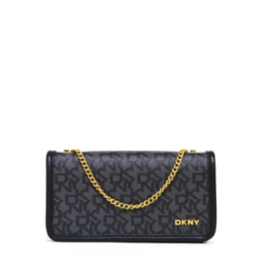 Dkny Rivi Chain Clutch - Black/gray by DKNY