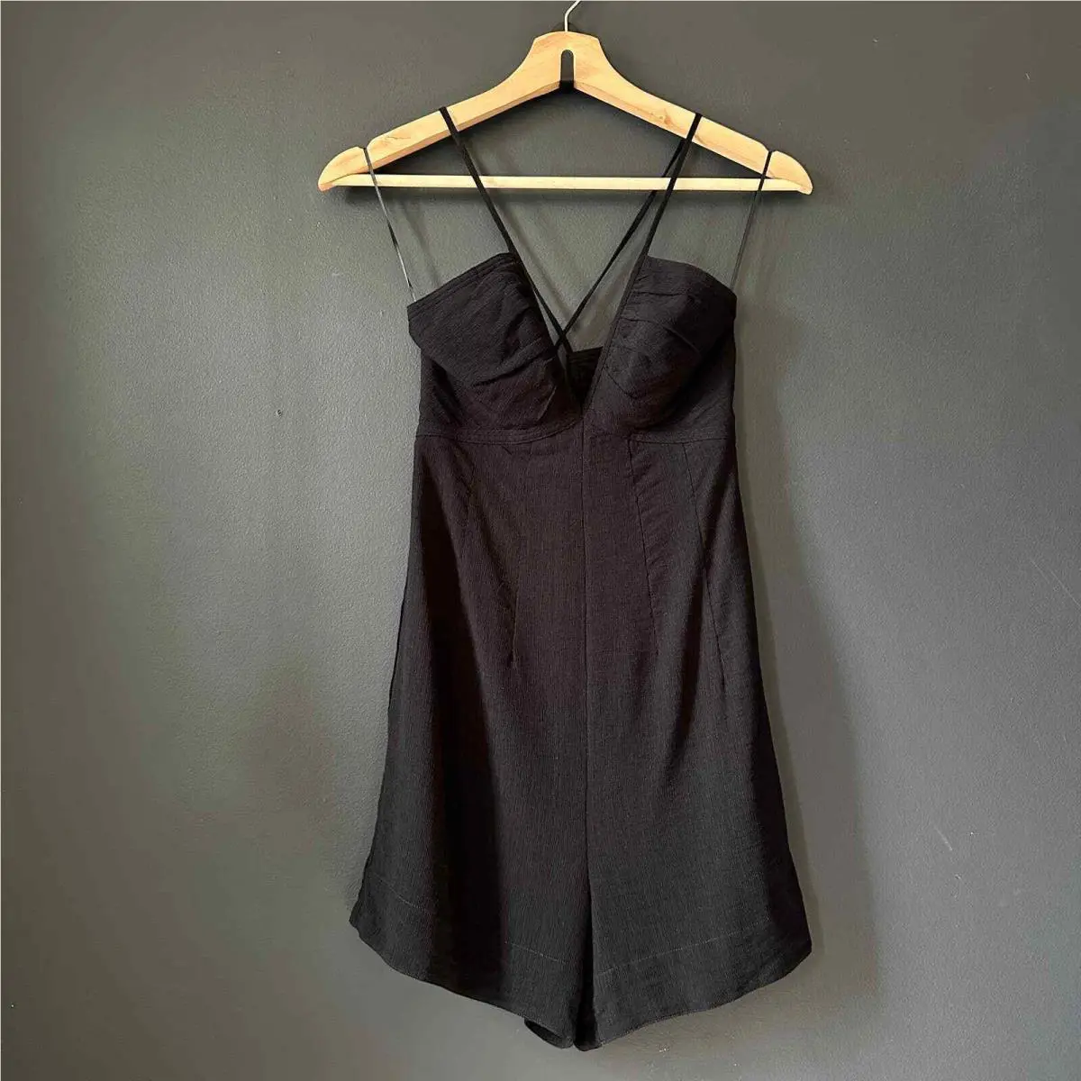 Rag Bone Mimi Strappy Romper Black Size 00