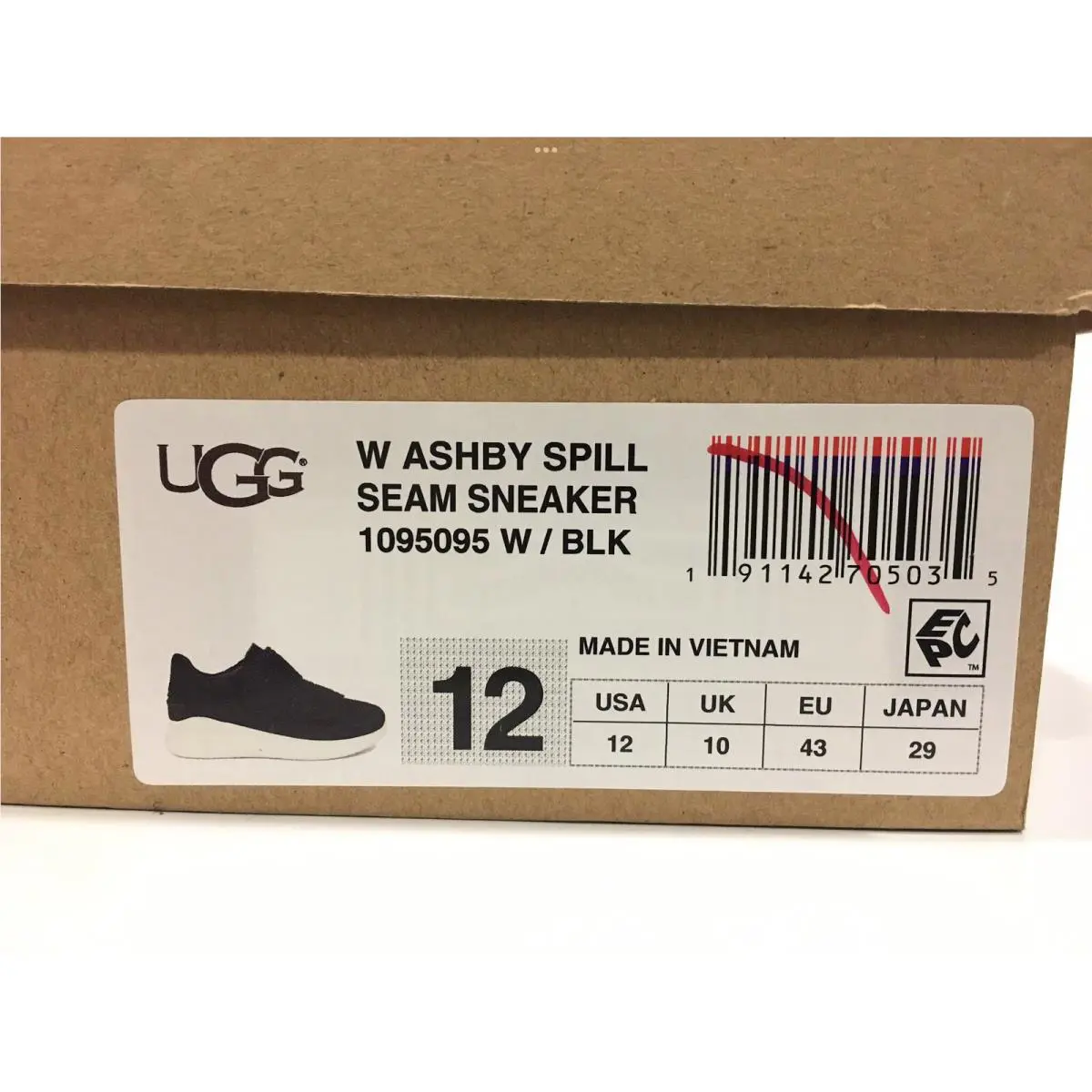 UGG shoes - UGG Ashby Spill Seam Sneaker - UGG 1095095 - Black (UPC: 191142705158) 8