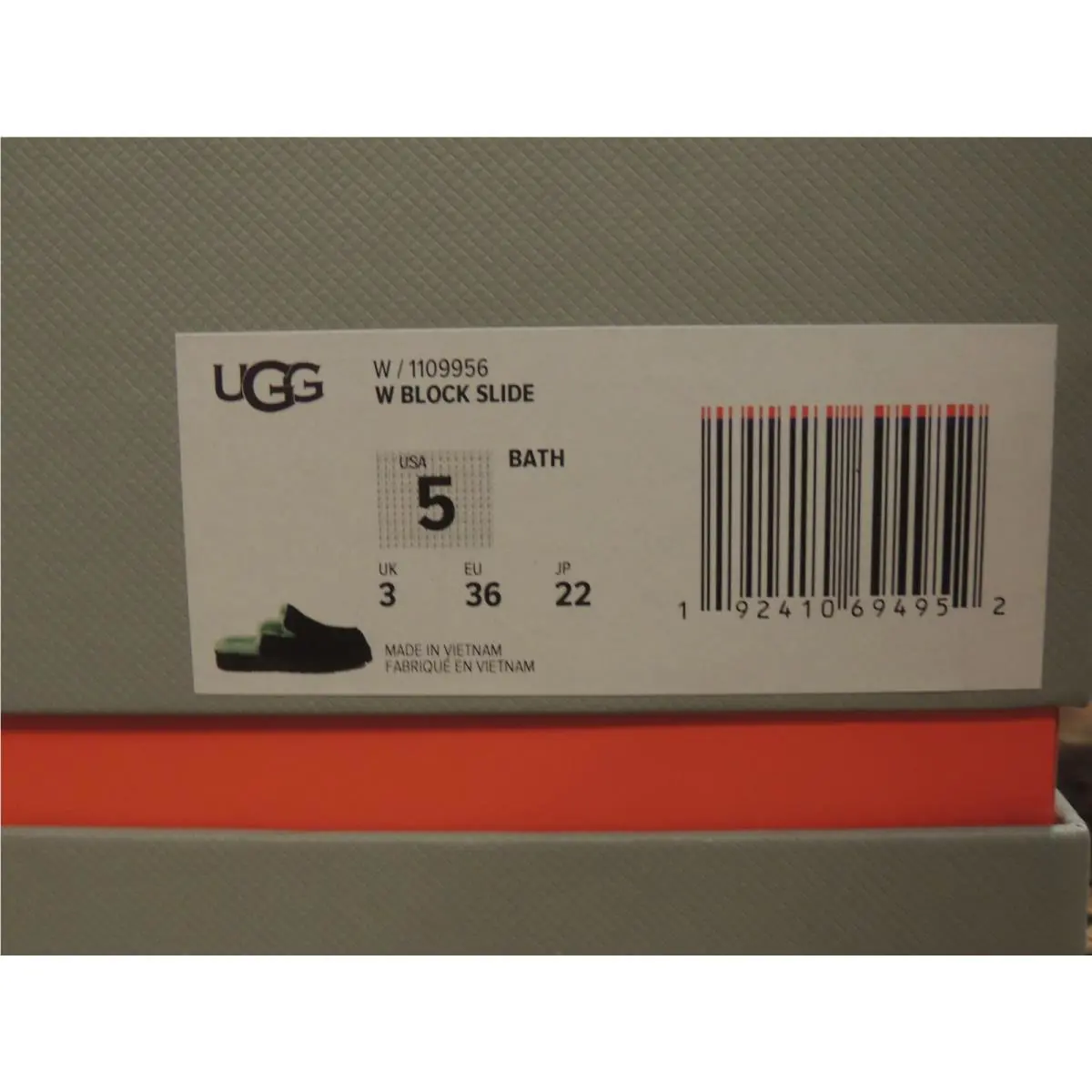 UGG shoes - UGG x Eckhaus Latta Block Slide - Black (UPC: 192410694952) 4