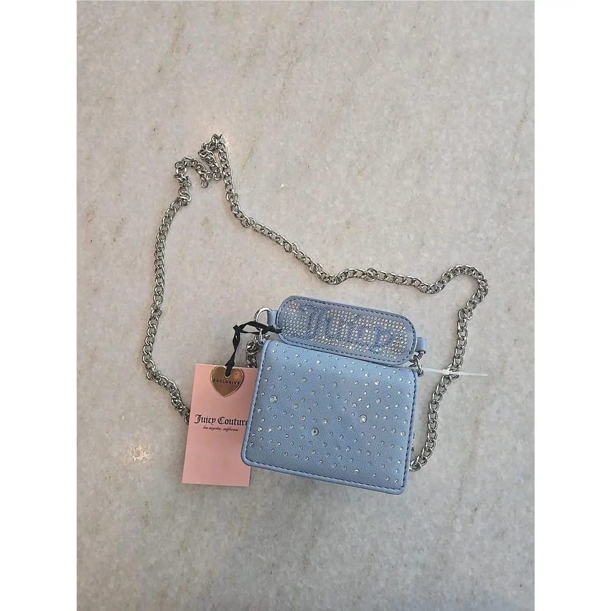 Juicy Couture Dusty Blue All That Glitters Wos Pearl Handle Cc