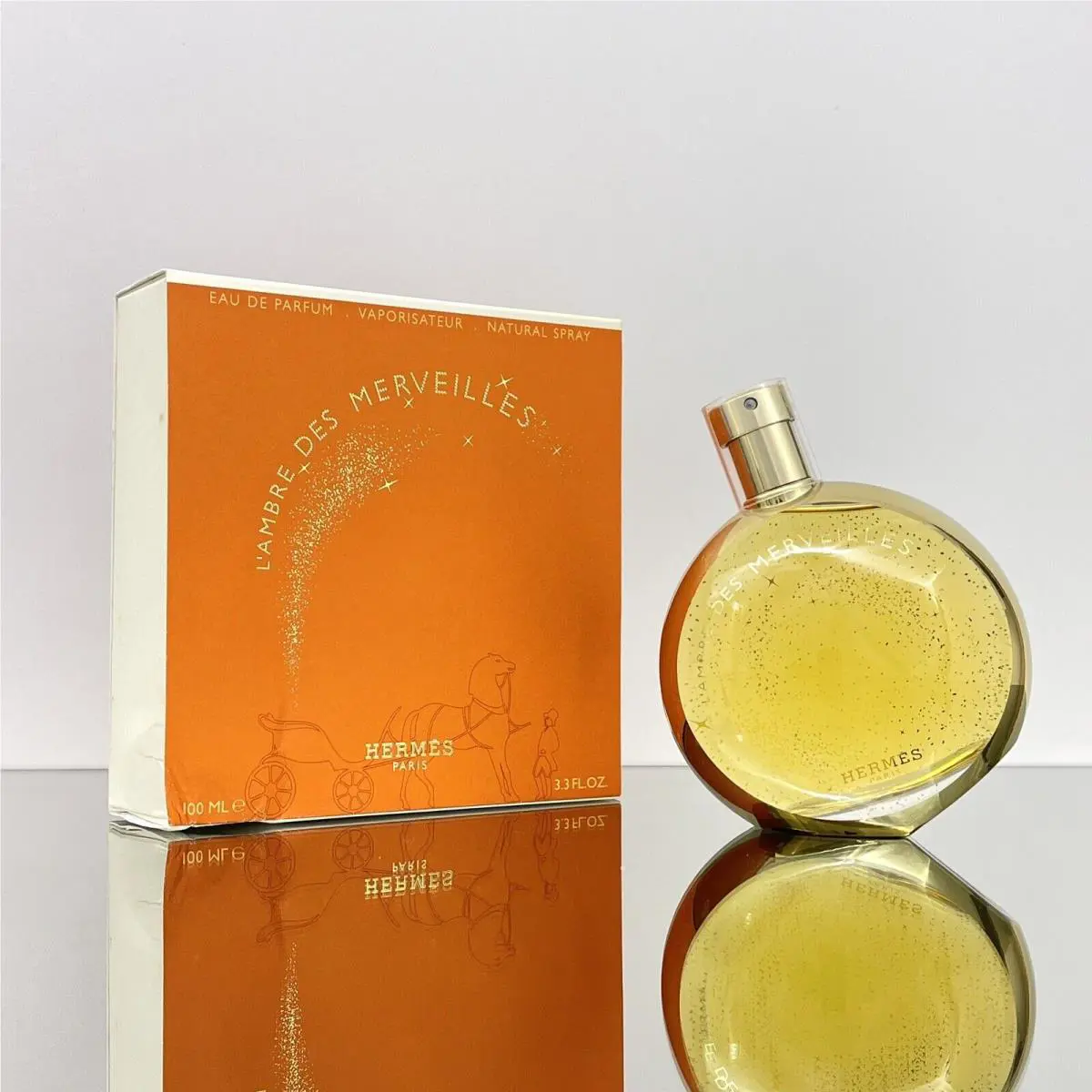 Hermès L`ambre Des Merveilles Women Eau de Parfum 3.3oz-100ml Spray BU63