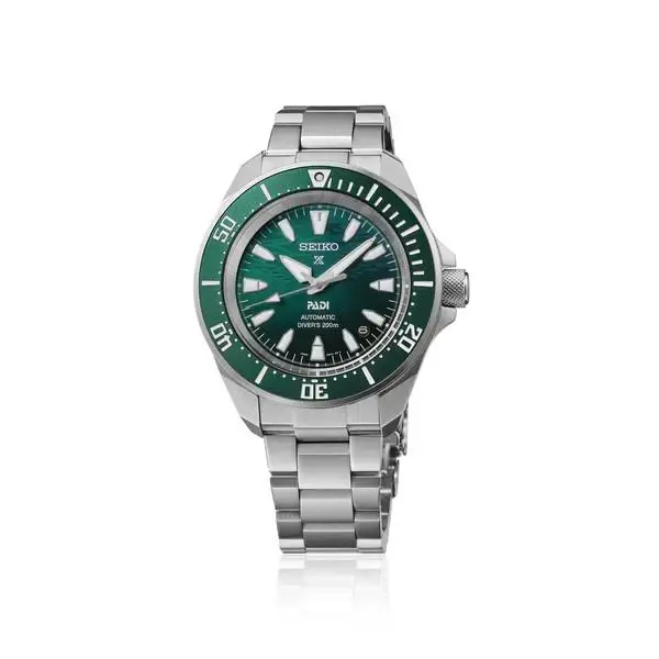 Seiko Prospex 41.7mm Green Dial Stainless Steel Watch SRPL53
