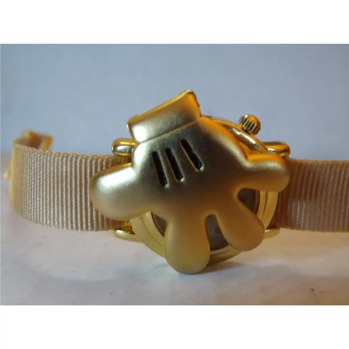 Disney Seiko Lorus Minnie Mouse Vintage Womens Watch Flip Glove Bezel -rare-new