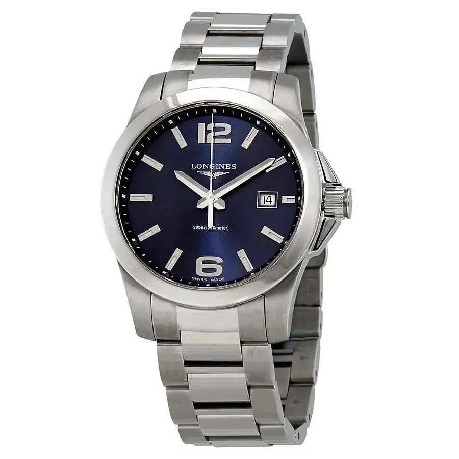Conquest Blue Dial 41mm Men`s Watch L3.759.4.96.6 by Longines