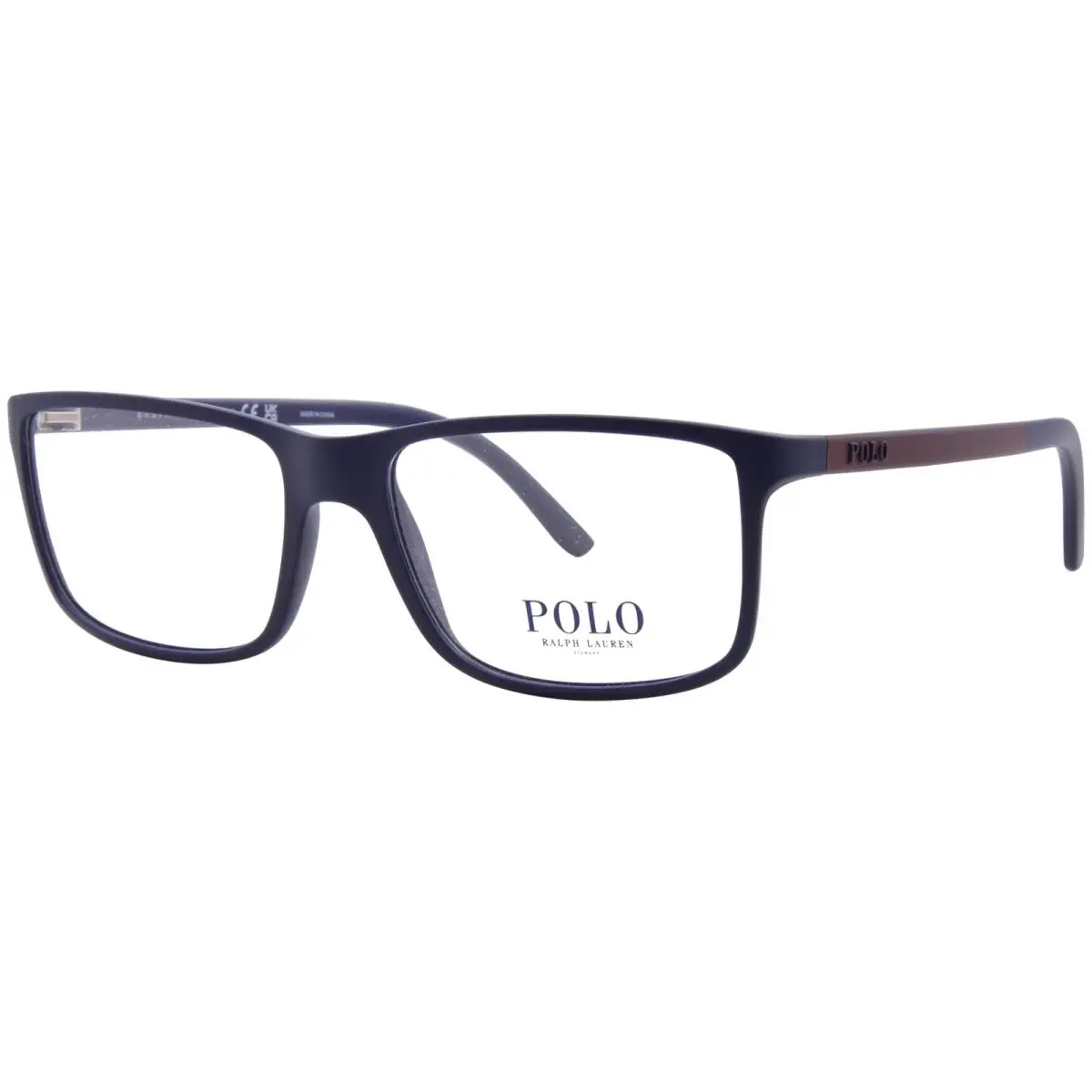 Polo Ralph Lauren PH2126 5506 Eyeglasses Men`s Matte Navy Blue Full Rim 55mm