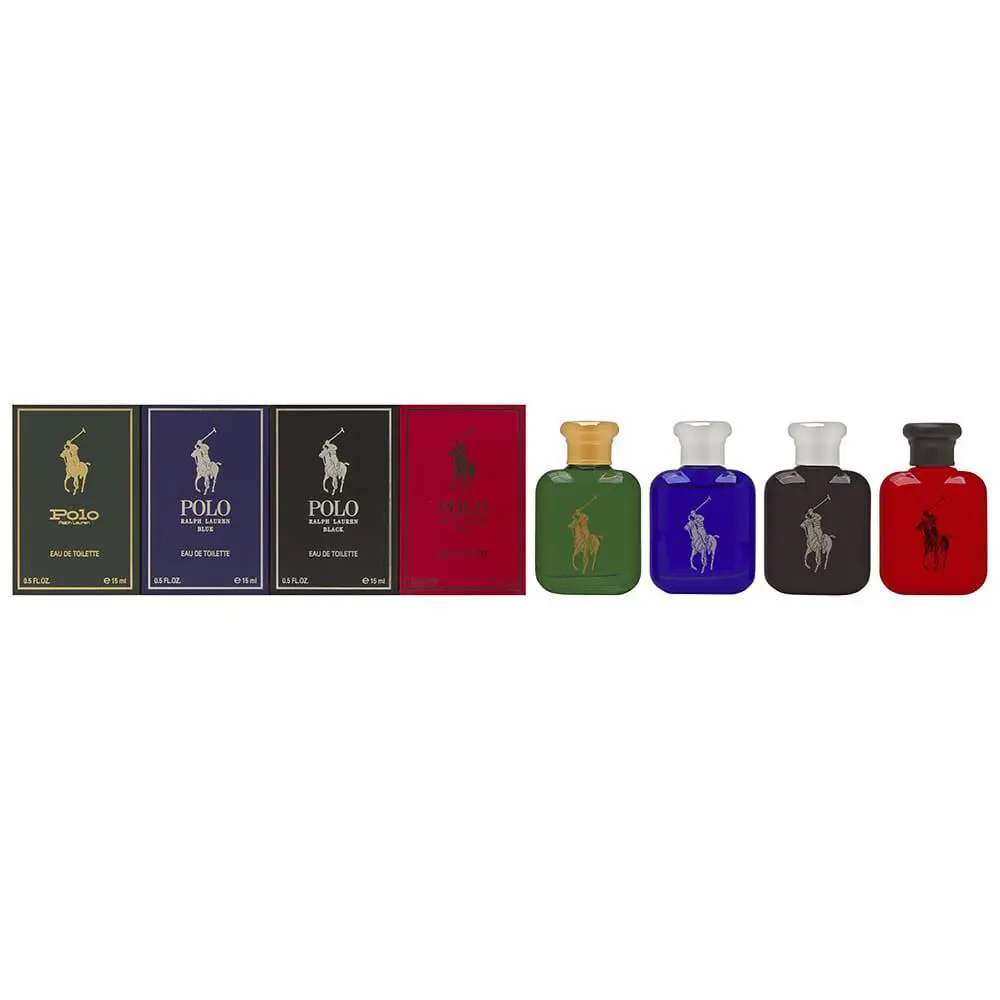 Ralph Lauren Polo 4 PC Mini Set - Polo Green Polo Blue Polo Black Polo Red