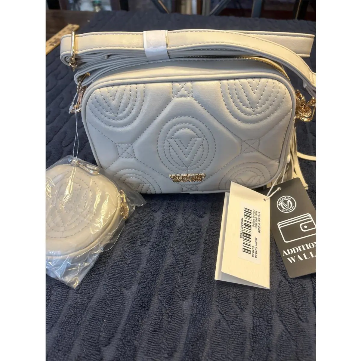 Valentino Orlandi Began Leather Designed In Italy Style-V-2029 Taupe W/ Wallet
