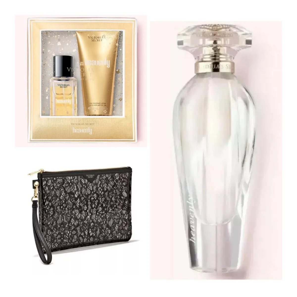 Victoria`s Secret Heavenly Eau de Parfum 3.4 Fl.oz. / Gift Set / Wristlet by Victoria's Secret