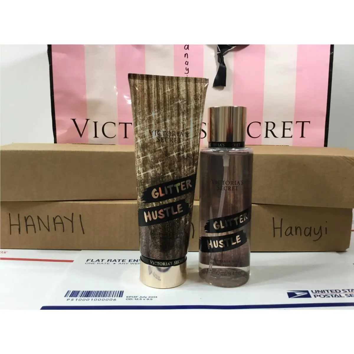 Victoria`s Secret Glitter Hustle Fragrance Mist Body Lotion Set