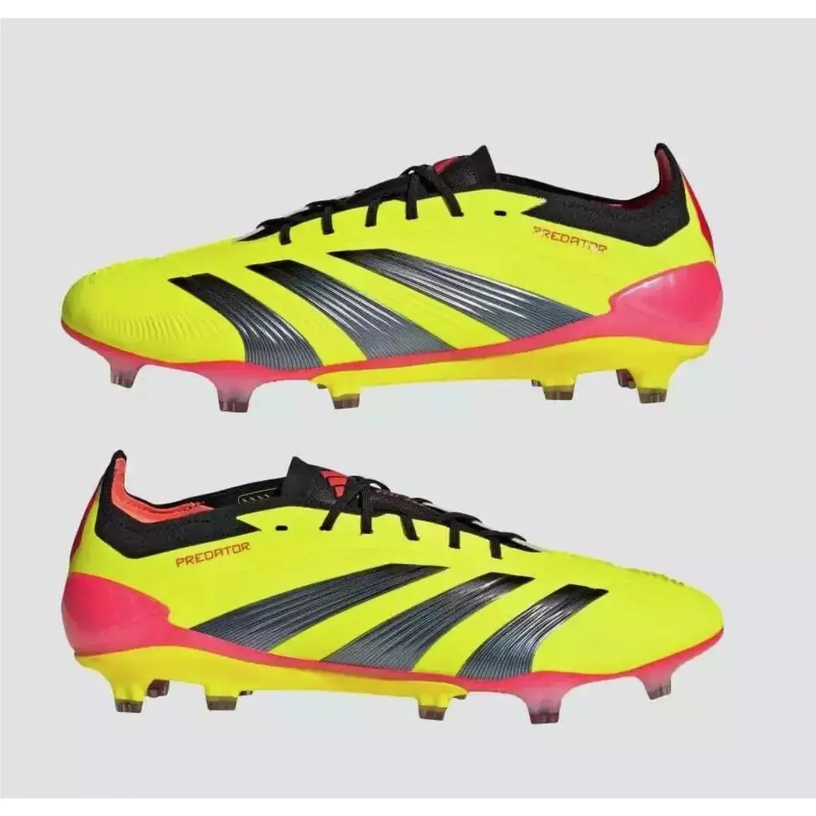 Adidas Predator 24 Elite Low Firm Ground Soccer Cleats Solar Yellow IF5441