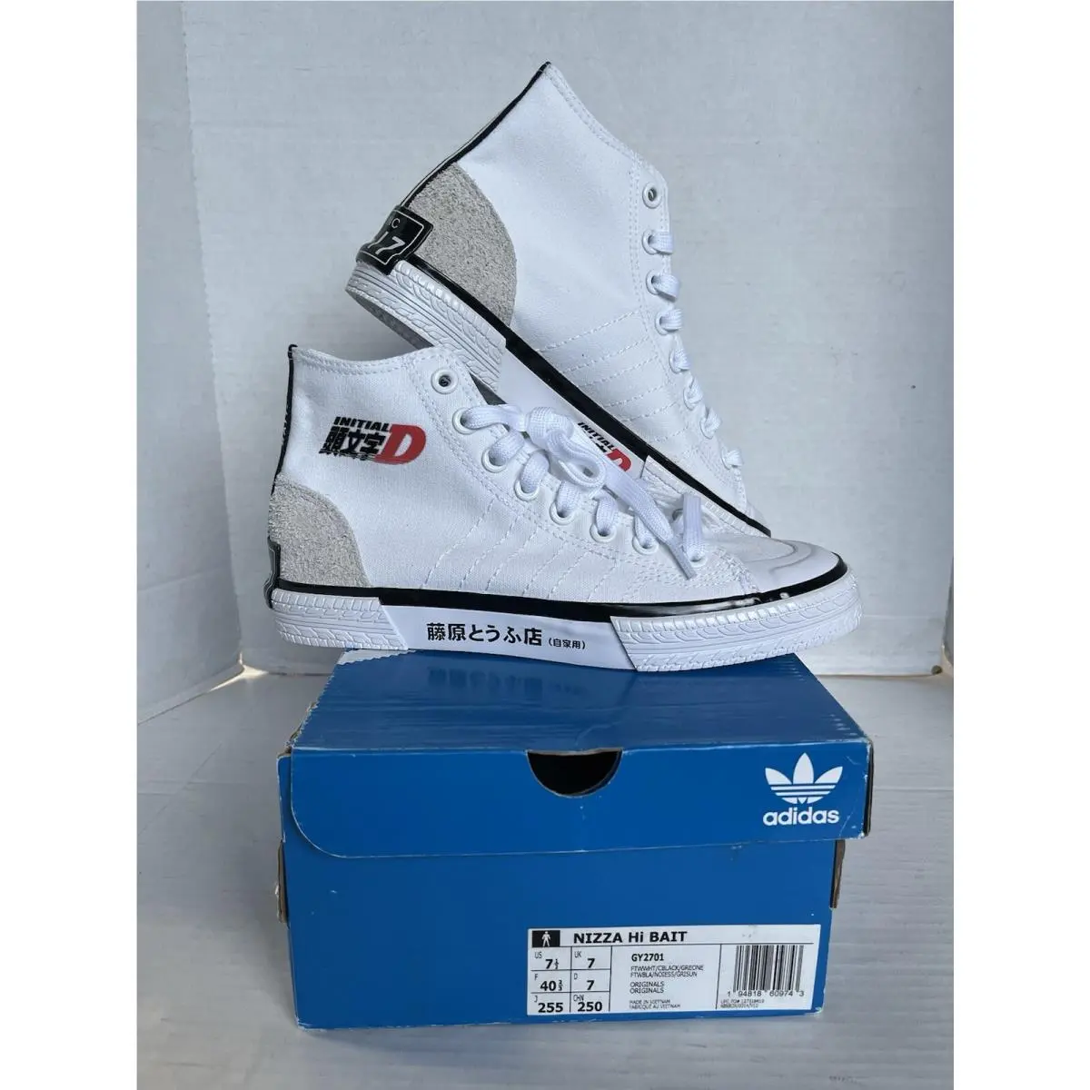 Adidas Initial D x Bait x Nizza High Toyota Trueno Mens Size 7.5 GY2701