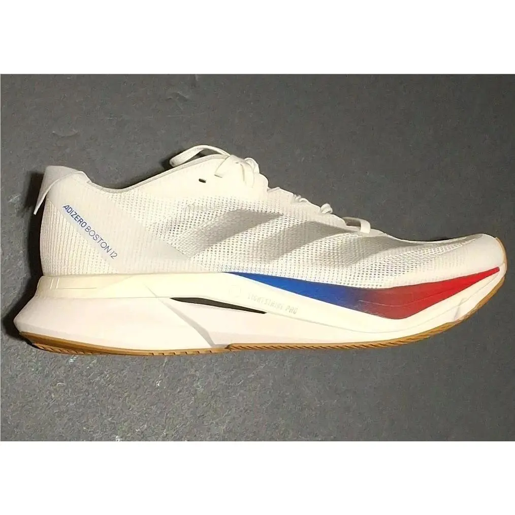 Adidas shoes - adidas Adizero Boston 12 - Adizero Boston - JI4480 - White Silver Fuschia Blue (UPC: 0197615102134) 8