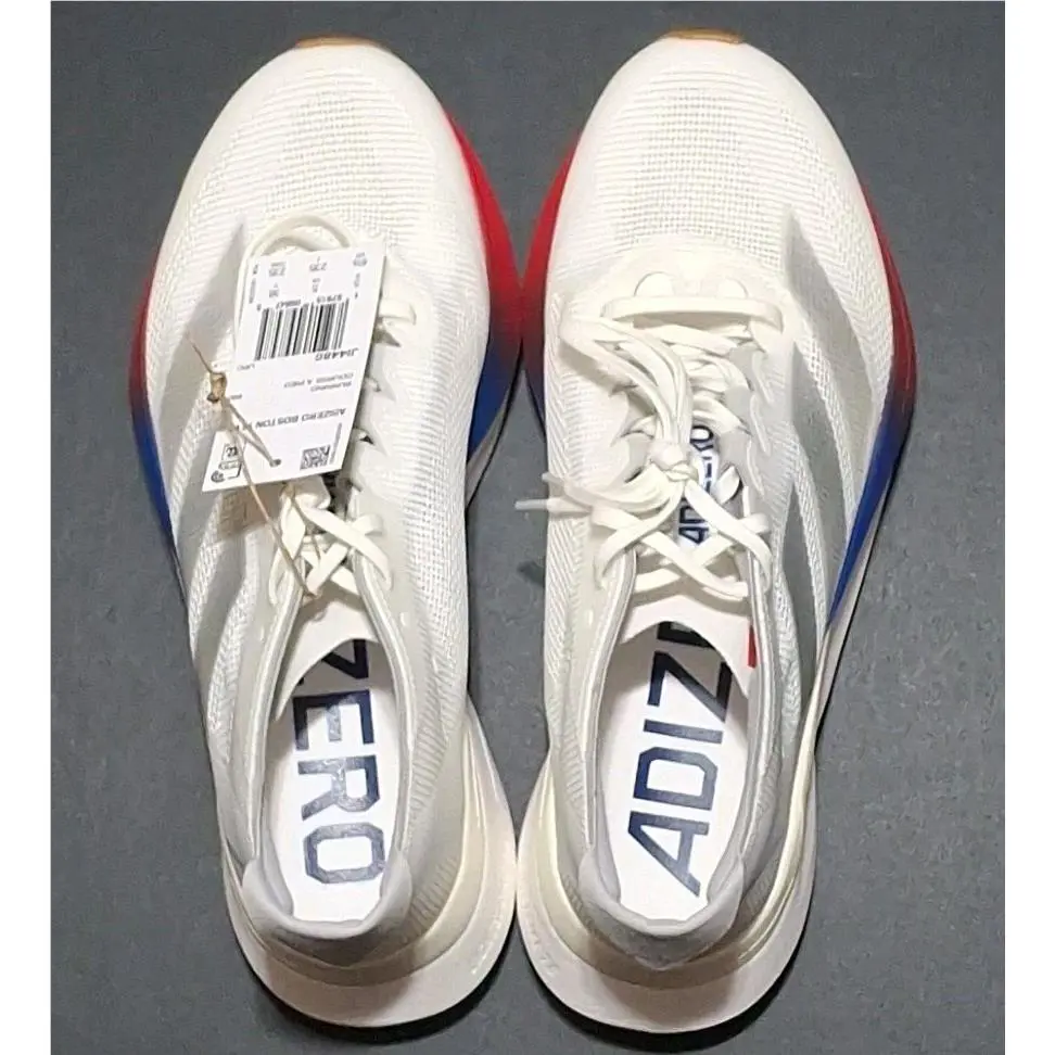 Adidas shoes - adidas Adizero Boston 12 - Adizero Boston - JI4480 - White Silver Fuschia Blue (UPC: 0197615102134) 12