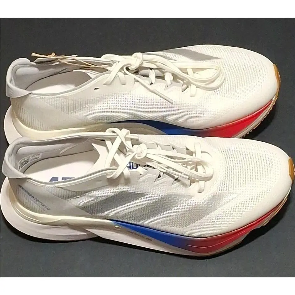 Adidas shoes - adidas Adizero Boston 12 - Adizero Boston - JI4480 - White Silver Fuschia Blue (UPC: 0197615102134) 3