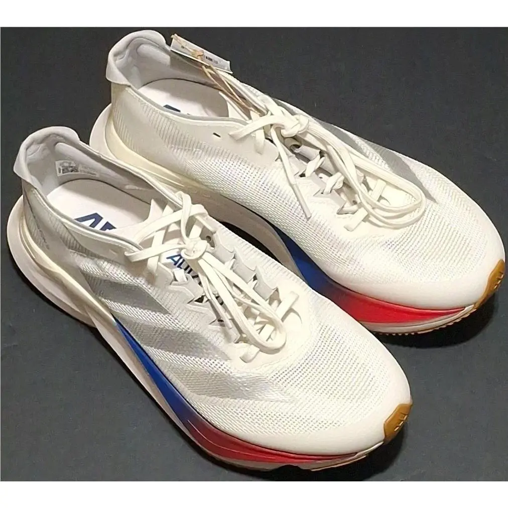 Adidas shoes - adidas Adizero Boston 12 - Adizero Boston - JI4480 - White Silver Fuschia Blue (UPC: 0197615102134) 4