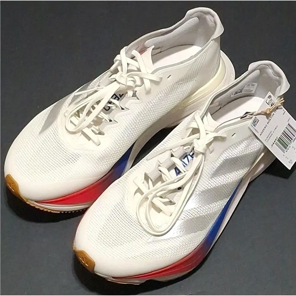 Adidas shoes - adidas Adizero Boston 12 - Adizero Boston - JI4480 - White Silver Fuschia Blue (UPC: 0197615102134) 6