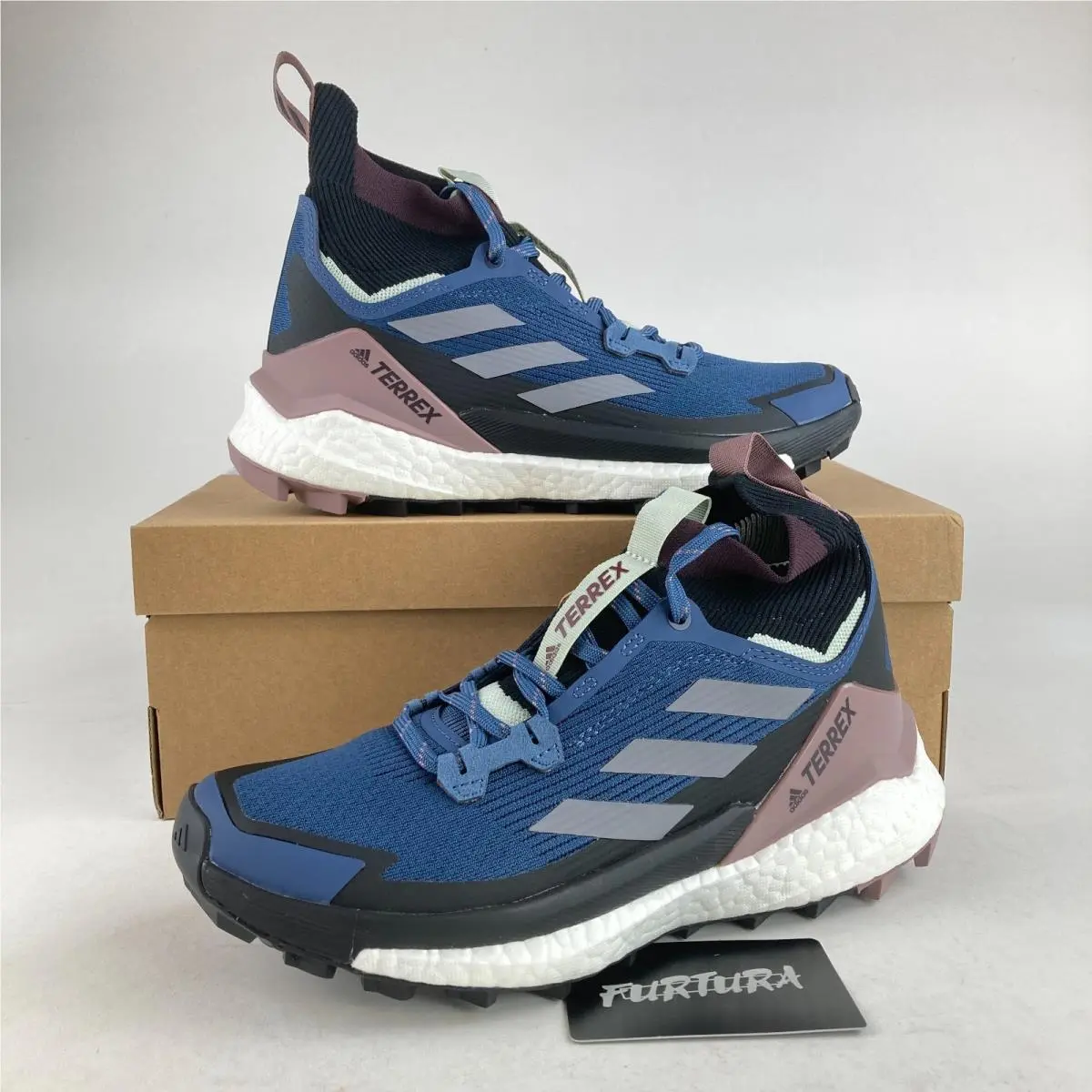 Adidas Terrex Free Hiker 2 Blue GZ0686 Women`s Size 6.5 Shoes 209A