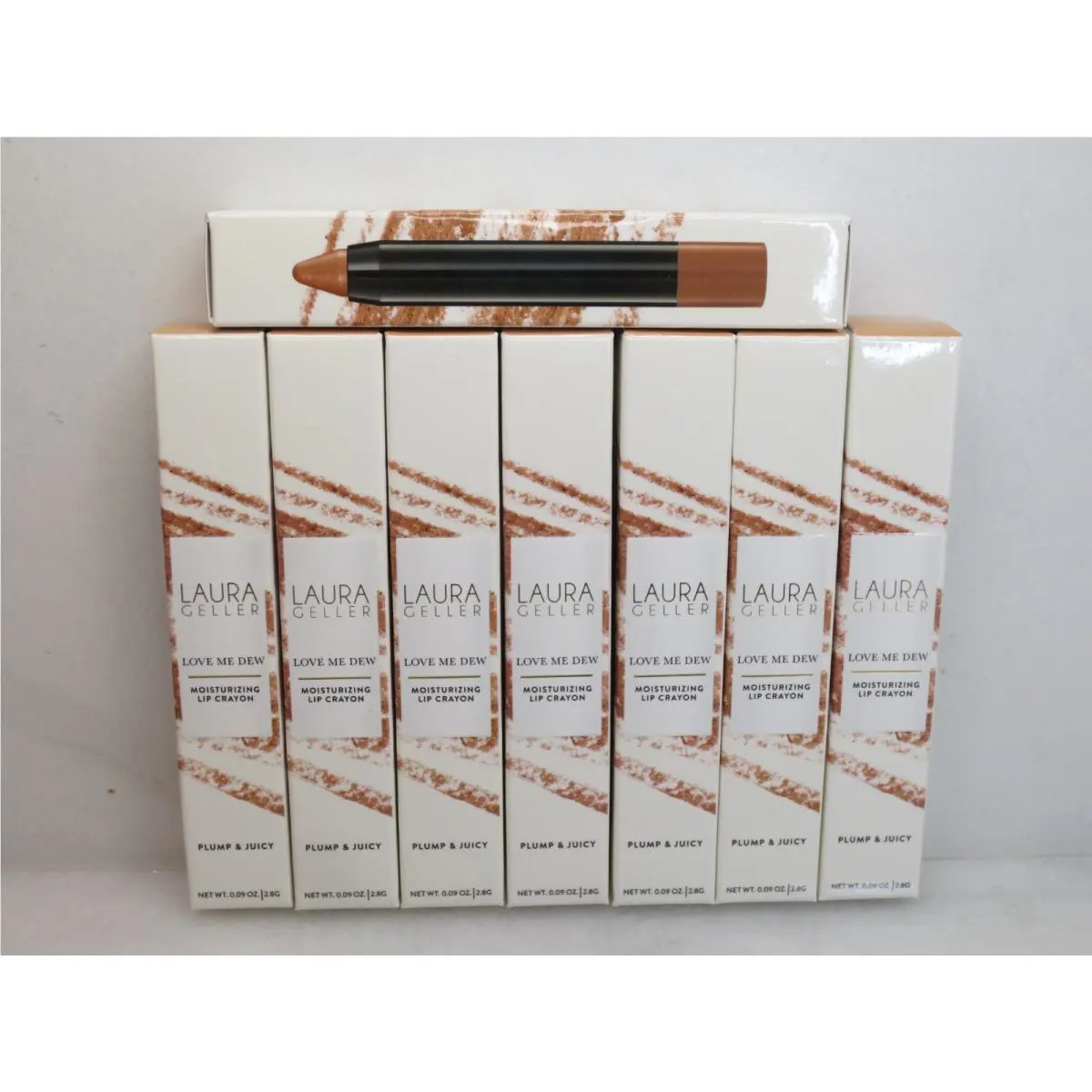 Laura Geller Love ME Dew Moisturizing Lip Crayon Maeberrie 0.09 OZ Lot OF 8