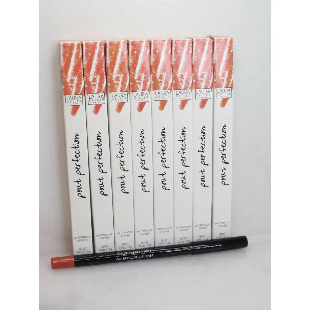 Laura Geller Pout Perfection Waterproof Lip Liner Blossom 0.04 OZ Lot OF 8