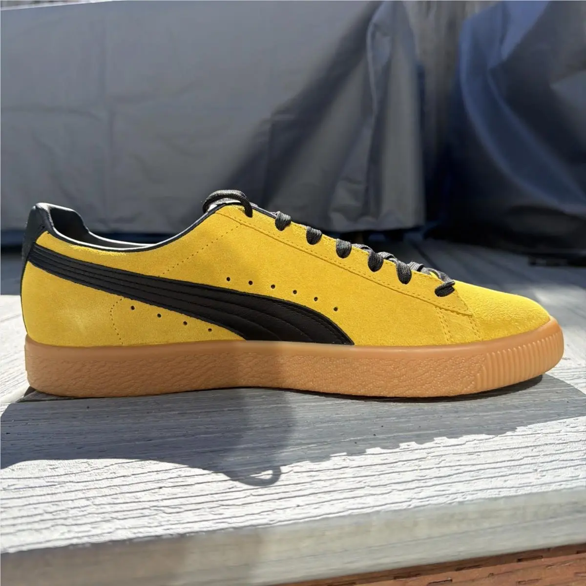 Puma shoes - PUMA Clyde - Clyde - 374451-01 - Yellow 1