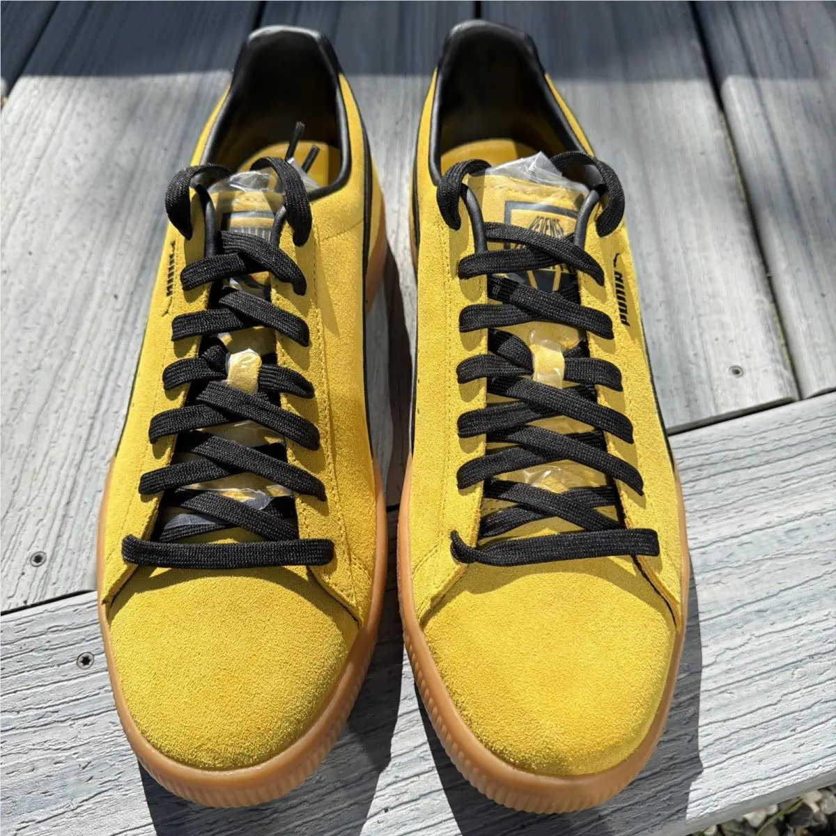 Puma shoes - PUMA Clyde - Clyde - 374451-01 - Yellow 2