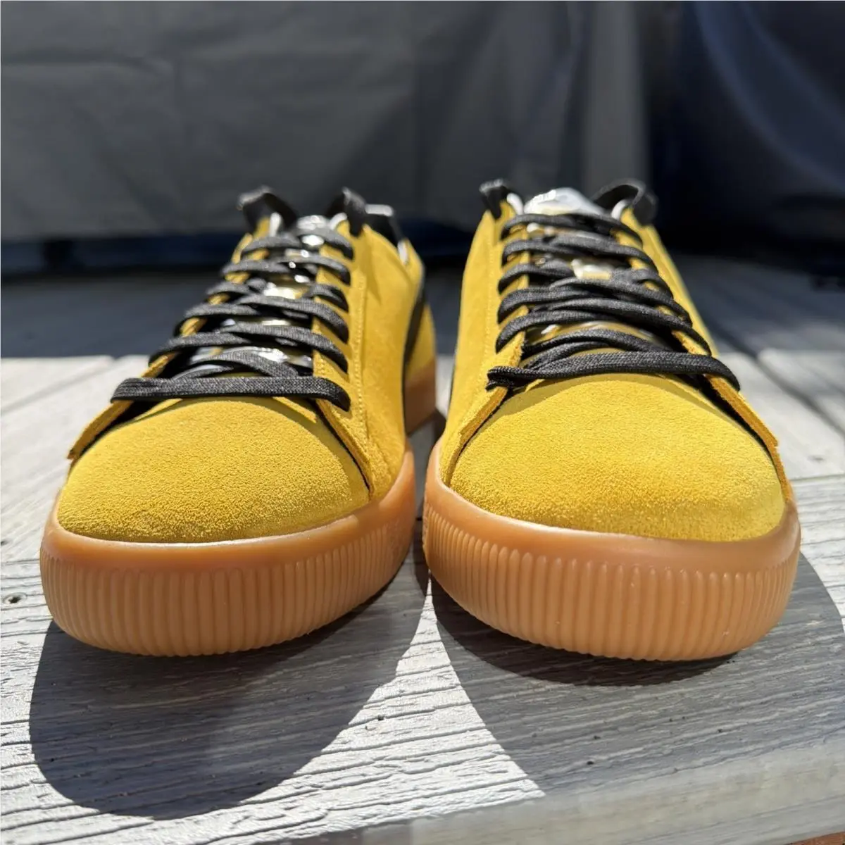 Puma shoes - PUMA Clyde - Clyde - 374451-01 - Yellow 3