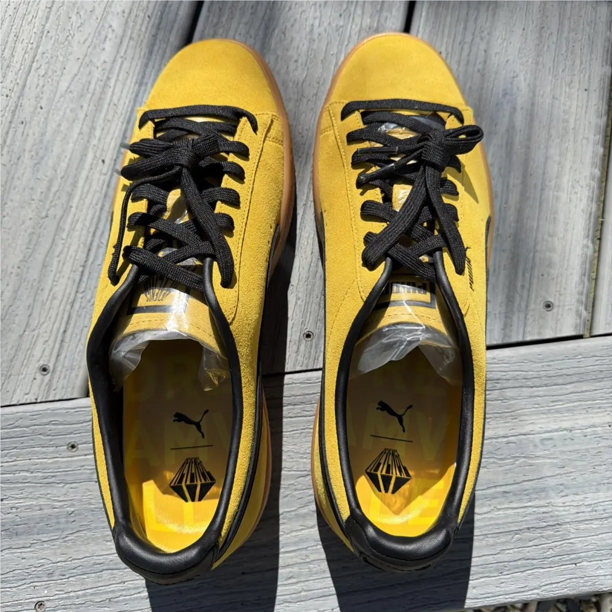 Puma shoes - PUMA Clyde - Clyde - 374451-01 - Yellow 4