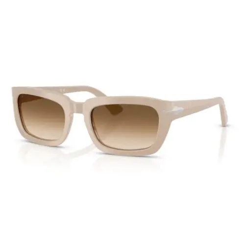 0PO3367S 119551 Solid Beige/brown Gradient Soft Square Men`s Sunglasses by Persol