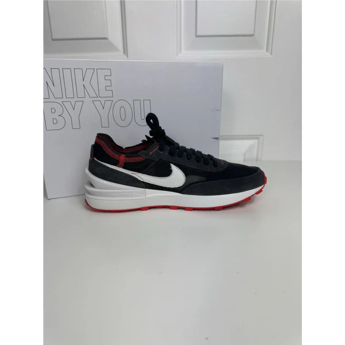 Nike shoes - Nike Waffle One - Waffle One - Black And Red 0