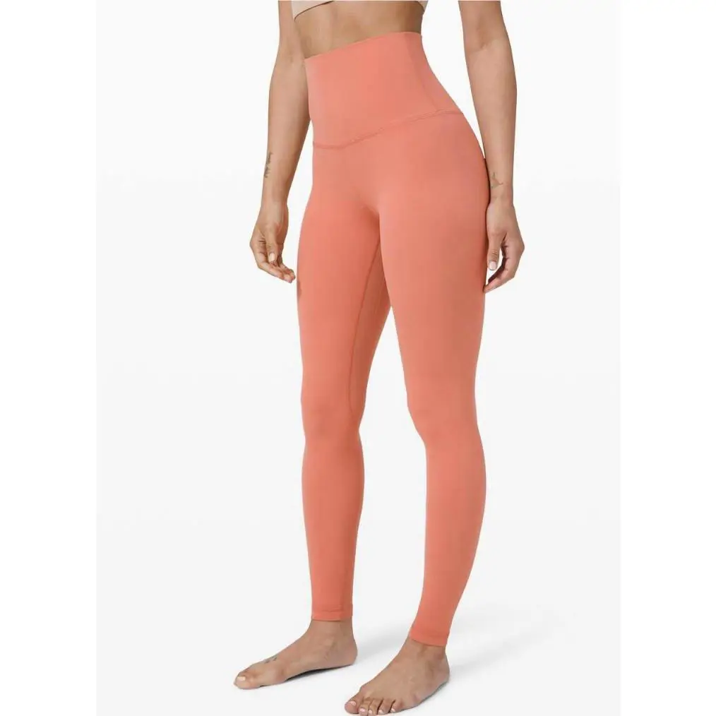 Lululemon clothing - Lululemon Super High Rise Pant - Rustic Coral 4