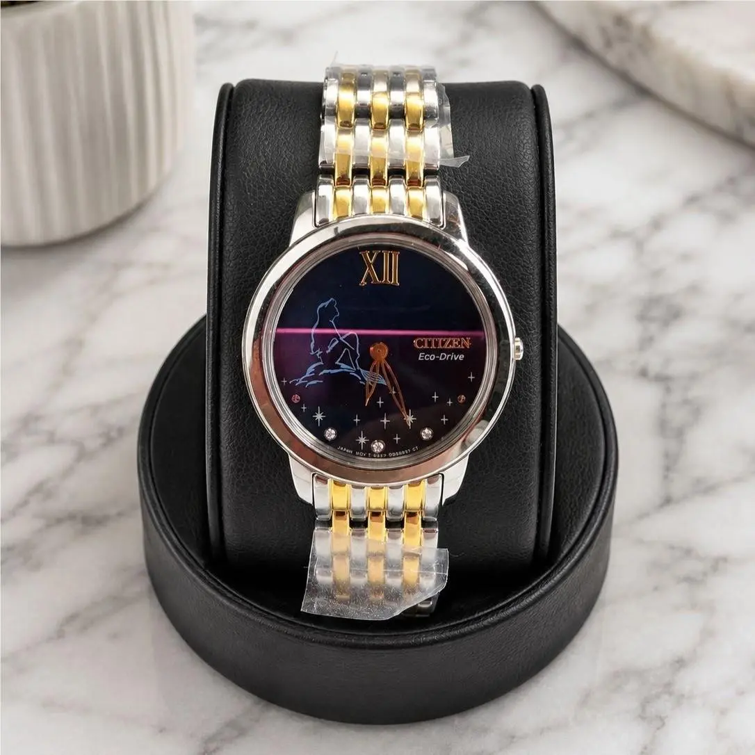 Ariel Diamond Disney Princess Blue Dial Womens Watch EX1499-50W by Citizen