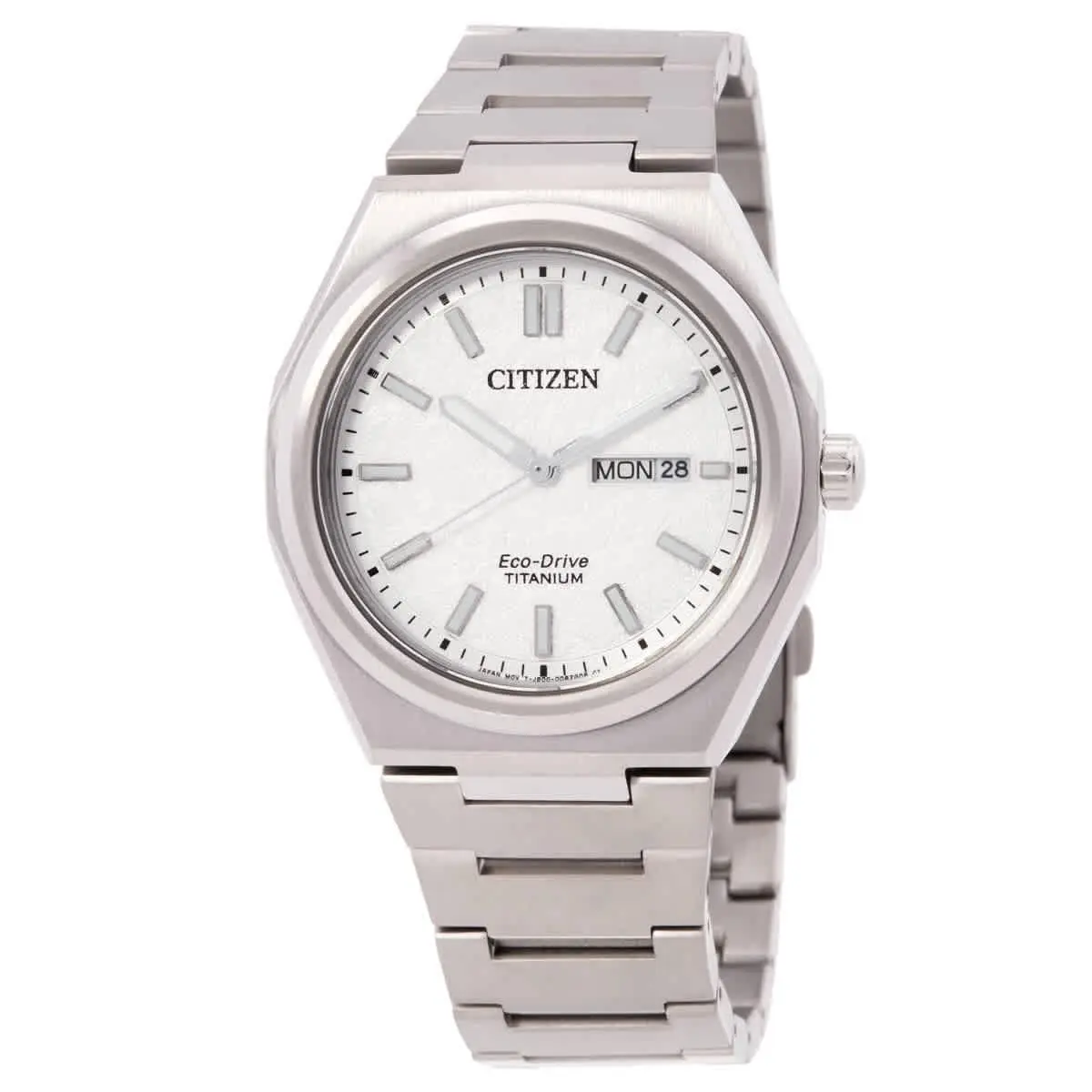 Zenshin Three-hand White Dial Watch AW0130-85A by Citizen