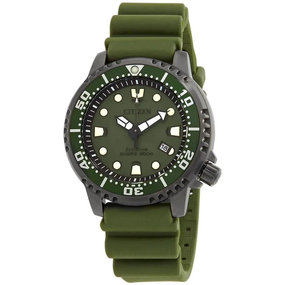 Citizen Promaster Green Dial Men`s Watch BN0157-11X - Green, Dial: Green, Band: Green